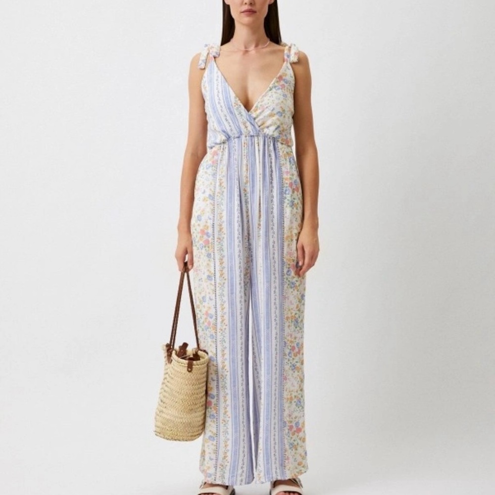 Maaji Floral and Stripe Jumpsuit